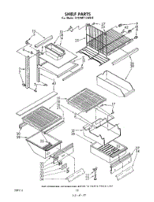 06 - Shelf parts for Whirlpool Refrigerator ET22MT1LWR0 from AppliancePartsPros.com