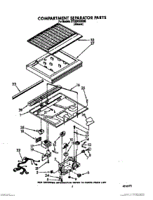 04 - Compartment Separator parts for Whirlpool Refrigerator ET22DKXXN00 from AppliancePartsPros.com