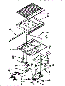 Compartment Separator parts for Whirlpool Refrigerator ET22DMXBN02 from AppliancePartsPros.com