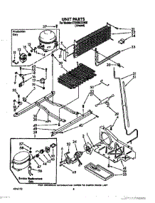 06 - Unit parts for Whirlpool Refrigerator ET22DKXXN00 from AppliancePartsPros.com