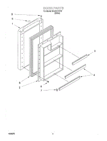 04 - Door parts for Whirlpool Refrigerator ML03CCXHW from AppliancePartsPros.com