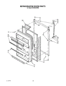 07 - Refrigerator Door, Lit / Optional parts for Whirlpool Refrigerator ET20NKXXW00 from AppliancePartsPros.com