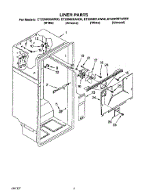 03 - Liner parts for Whirlpool Refrigerator ET20NMXAN00 from AppliancePartsPros.com