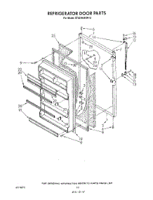 08 - Refrigerator Door , Lit / Optional parts for Whirlpool Refrigerator ET20NKXSW12 from AppliancePartsPros.com