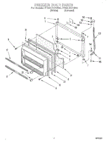 05 - Freezer Door parts for Whirlpool Refrigerator ET20LKXAW00 from AppliancePartsPros.com