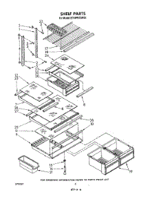 05 - Shelf parts for Whirlpool Refrigerator ET18PKXSW00 from AppliancePartsPros.com