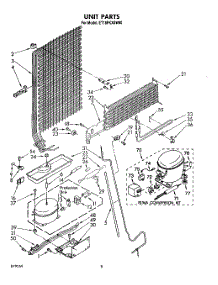 07 - Unit parts for Whirlpool Refrigerator ET18PKXSW00 from AppliancePartsPros.com