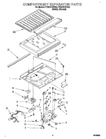 03 - Compartment Separator parts for Whirlpool Refrigerator ET25DKXBW02 from AppliancePartsPros.com