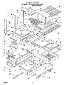 04 - Shelf, Lit / Optional parts for Whirlpool Refrigerator ET25DKXBW02 from AppliancePartsPros.com