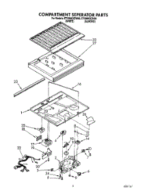 03 - Compartment Separator parts for Whirlpool Refrigerator ET20NKXZW00 from AppliancePartsPros.com