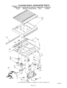 04 - Compartment Separator parts for Whirlpool Refrigerator ET22DKXVW01 from AppliancePartsPros.com