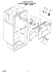 02 - Liner parts for Whirlpool Refrigerator ET25PKXBW01 from AppliancePartsPros.com