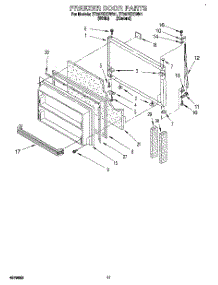 07 - Freezer Door parts for Whirlpool Refrigerator ET25PKXBW01 from AppliancePartsPros.com