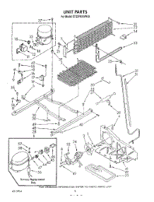 06 - Unit parts for Whirlpool Refrigerator ET22PKXWW00 from AppliancePartsPros.com