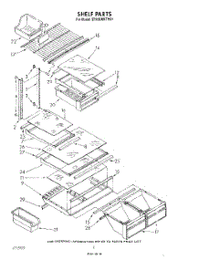 05 - Shelf parts for Whirlpool Refrigerator ET20GMXTG01 from AppliancePartsPros.com
