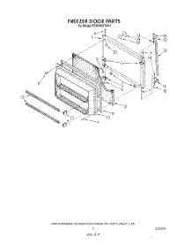 06 - Freezer Door parts for Whirlpool Refrigerator ET20GMXTG01 from AppliancePartsPros.com