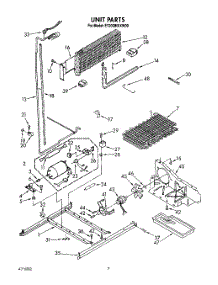 06 - Unit parts for Whirlpool Refrigerator ET20GMXXW00 from AppliancePartsPros.com