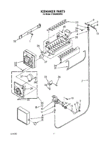 08 - Icemaker, Lit / Optional parts for Whirlpool Refrigerator ET20GMXXW00 from AppliancePartsPros.com