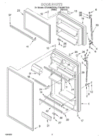 02 - Door parts for Whirlpool Refrigerator ET20GMXFN00 from AppliancePartsPros.com