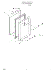 04 - Door parts for Whirlpool Refrigerator ML02CCXHW1 from AppliancePartsPros.com