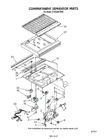 04 - Compartment Separator parts for Whirlpool Refrigerator ET20GMXTW00 from AppliancePartsPros.com