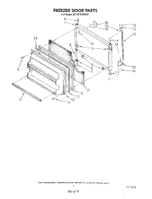 06 - Freezer Door parts for Whirlpool Refrigerator ET18PKXSW07 from AppliancePartsPros.com