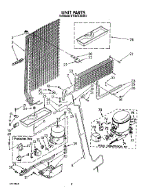 07 - Unit parts for Whirlpool Refrigerator ET18PKXSW07 from AppliancePartsPros.com