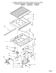 03 - Compartment Separator parts for Whirlpool Refrigerator ET20DMXAB01 from AppliancePartsPros.com