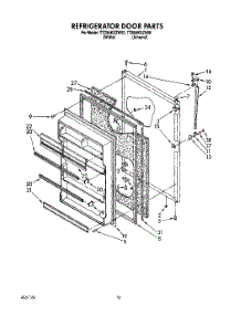 07 - Refrigerator Door, Lit / Optional parts for Whirlpool Refrigerator TT20AKXZW00 from AppliancePartsPros.com
