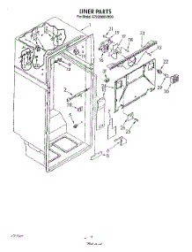 03 - Liner parts for Whirlpool Refrigerator ET22DMXVF00 from AppliancePartsPros.com