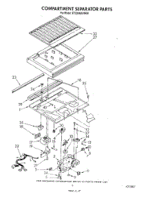 04 - Compartment Separator parts for Whirlpool Refrigerator ET22DMXVF00 from AppliancePartsPros.com