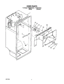 03 - Liner parts for Whirlpool Refrigerator TT20BKXZW01 from AppliancePartsPros.com