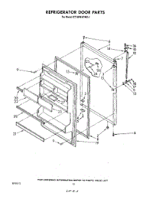 08 - Refrigerator Door , Not Illustrated parts for Whirlpool Refrigerator ET18PKXPWR1 from AppliancePartsPros.com