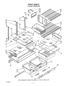 05 - Shelf , Lit / Optional parts for Whirlpool Refrigerator ET25DMXVW03 from AppliancePartsPros.com