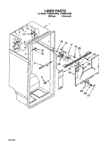 03 - Liner parts for Whirlpool Refrigerator TT20BKXAW00 from AppliancePartsPros.com