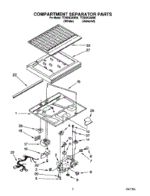 04 - Compartment Separator parts for Whirlpool Refrigerator TT20BKXAW00 from AppliancePartsPros.com