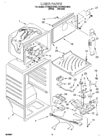 03 - Liner parts for Whirlpool Refrigerator ET20NMXDN00 from AppliancePartsPros.com