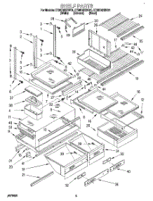 04 - Shelf, Lit / Optional parts for Whirlpool Refrigerator ET25DMXBW01 from AppliancePartsPros.com