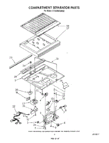 04 - Compartment Separator parts for Whirlpool Refrigerator ET20GMXSW02 from AppliancePartsPros.com