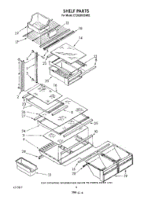 05 - Shelf parts for Whirlpool Refrigerator ET20GMXSW02 from AppliancePartsPros.com