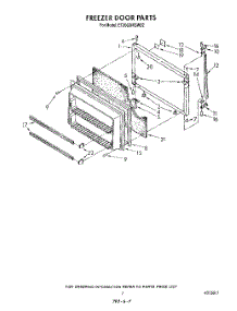 06 - Freezer Door parts for Whirlpool Refrigerator ET20GMXSW02 from AppliancePartsPros.com