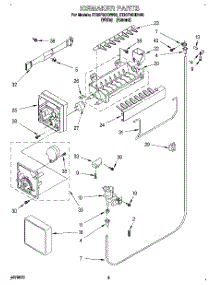 05 - Icemaker parts for Whirlpool Refrigerator ET20PMXDN00 from AppliancePartsPros.com