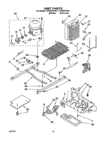 09 - Unit parts for Whirlpool Refrigerator TS22BRXAW01 from AppliancePartsPros.com