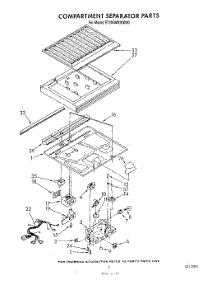 04 - Compartment Separator parts for Whirlpool Refrigerator ET20GMXWN00 from AppliancePartsPros.com