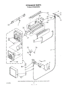 09 - Icemaker , Lit / Optional parts for Whirlpool Refrigerator ET20GMXWN00 from AppliancePartsPros.com