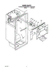 03 - Liner parts for Whirlpool Refrigerator ET20DKXAW00 from AppliancePartsPros.com