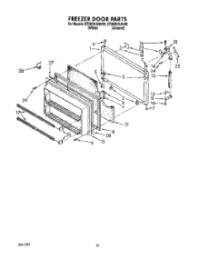 08 - Freezer Door parts for Whirlpool Refrigerator ET20DKXAW00 from AppliancePartsPros.com