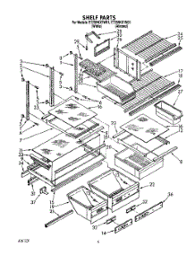 05 - Shelf, Lit / Optional parts for Whirlpool Refrigerator ET25RKXYW01 from AppliancePartsPros.com