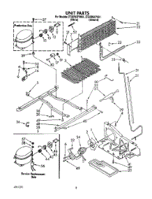 06 - Unit parts for Whirlpool Refrigerator ET25RKXYW01 from AppliancePartsPros.com
