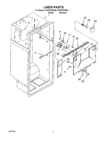02 - Liner parts for Whirlpool Refrigerator ET25PKXDN00 from AppliancePartsPros.com